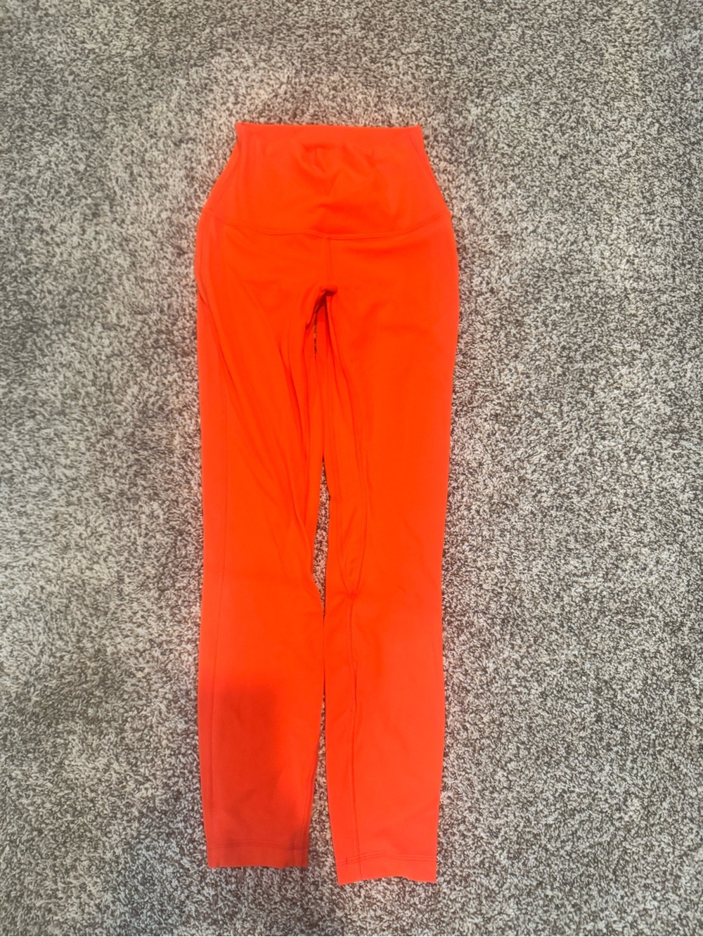 Lululemon High-Waist Women's Active Leggings in Bright Orange
